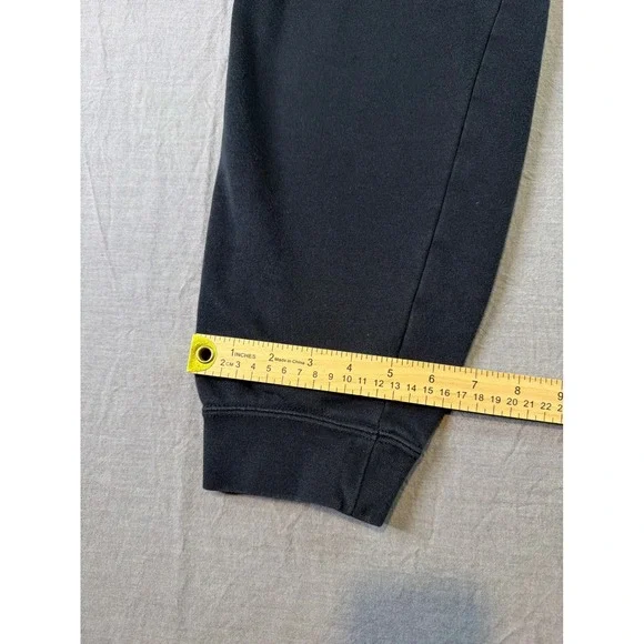 Nike Black Jogger Sweatpants Mens Sz Large Drawstring Comfort Sportswear Tapered - Picture 2 of 8